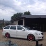 white skoda octavia combi