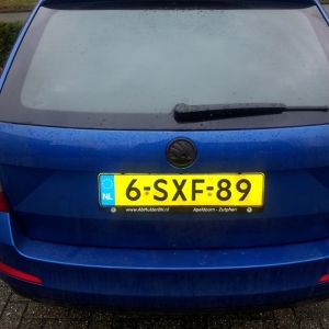 Skoda logo badge in de plasti-dip