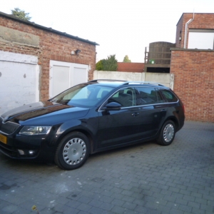 Origineel Skoda verlaagd op winterwielen.