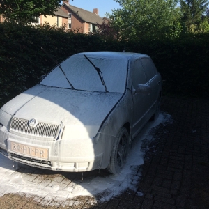 Fabia weer gewassen