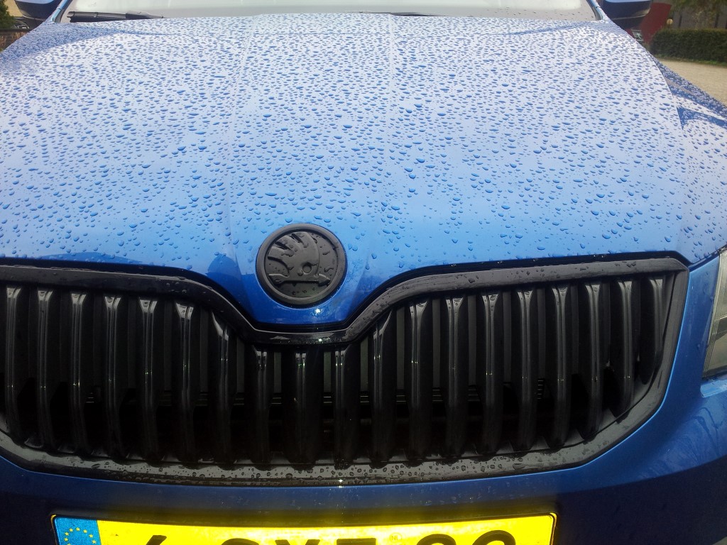 Skoda logo badge in de plasti-dip