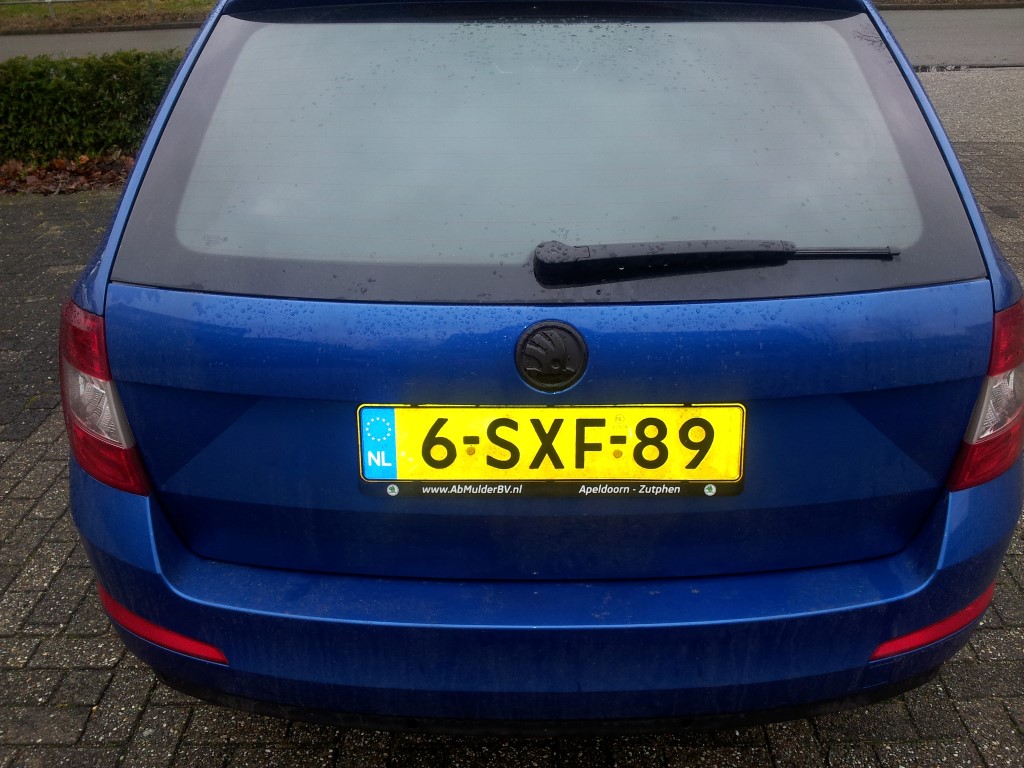 Skoda logo badge in de plasti-dip