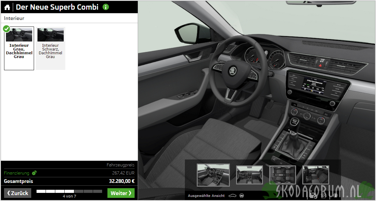 Superb configurator intertieur Duitsland